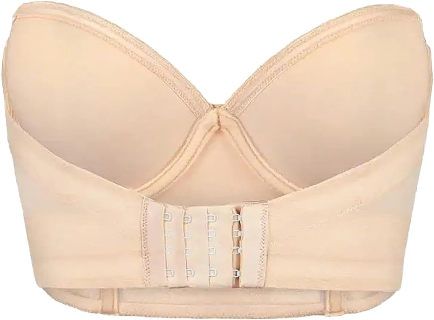 Strapless Bras for Women, Non-Slip Silicone Bandeau Bra Seamless Wireless Strapless Bra Padded Tube Top Bra