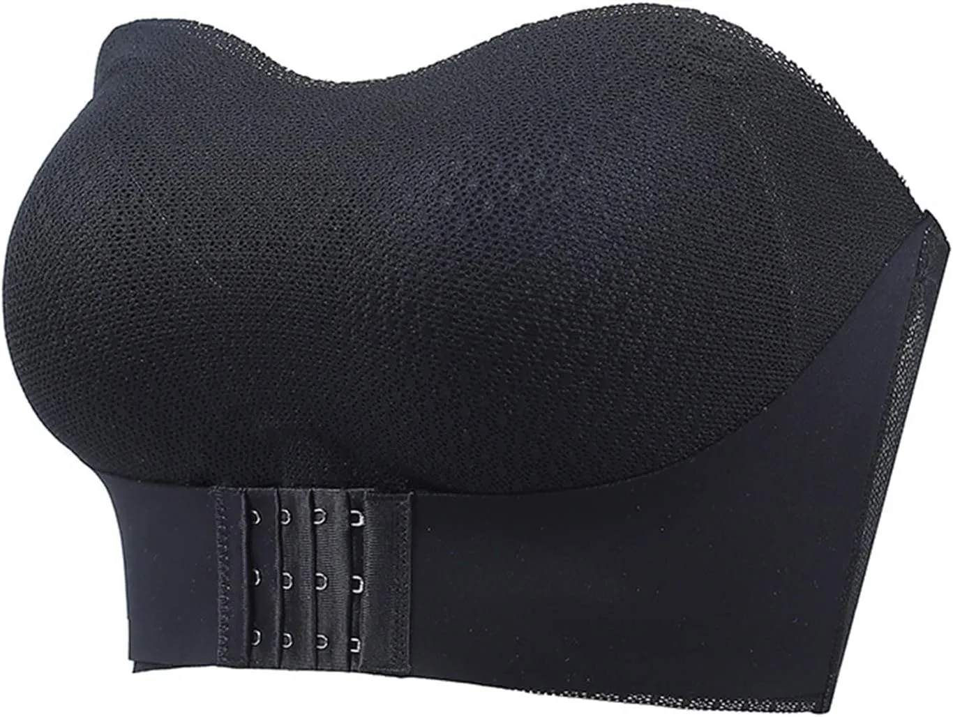 Strapless Bras for Womens Front Buckle Lift Bra Wirefree Push Up Seamless Detachable Straps Invisible Bandeau Bra