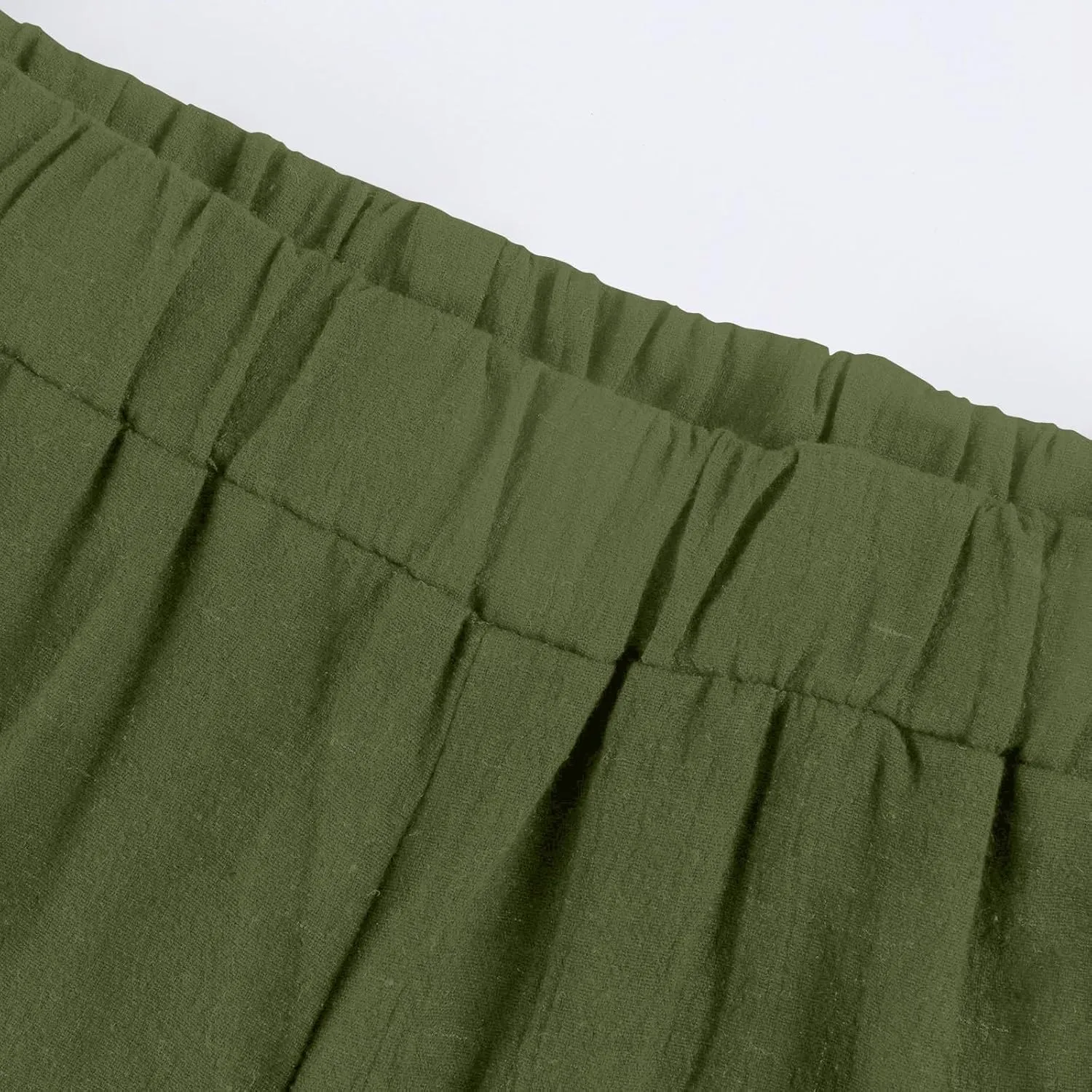 Summer Bermuda Shorts for Women Knee Length 2024 Trendy Linen Shorts Lightweight Casual Beach Short Pants w/Pockets