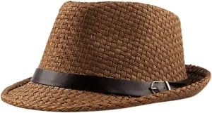 Summer Hat Mens Wide Brim Hats for Women Trilby Hat Straw Sun Hat Straw Fedora Sun Hats Sun Bucket Hats