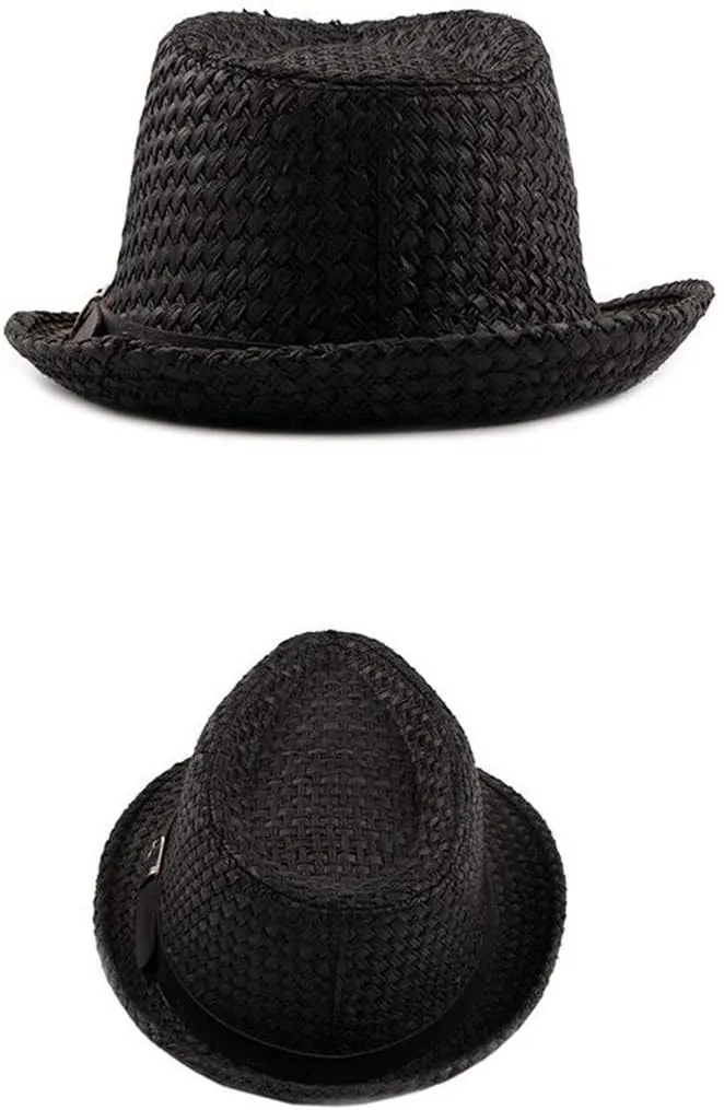 Summer Hat Mens Wide Brim Hats for Women Trilby Hat Straw Sun Hat Straw Fedora Sun Hats Sun Bucket Hats