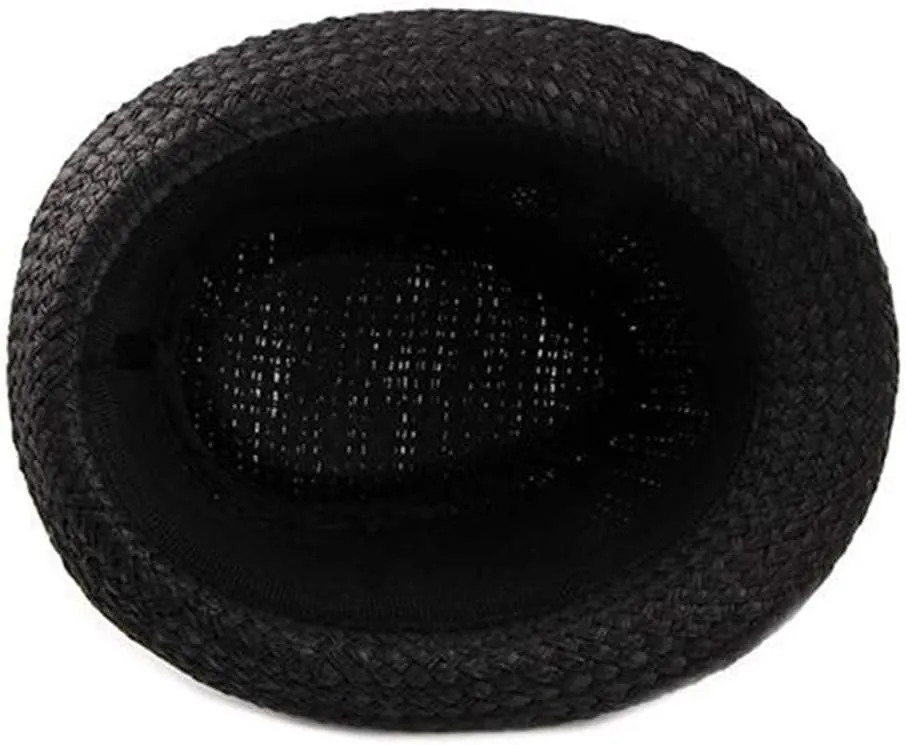 Summer Hat Mens Wide Brim Hats for Women Trilby Hat Straw Sun Hat Straw Fedora Sun Hats Sun Bucket Hats
