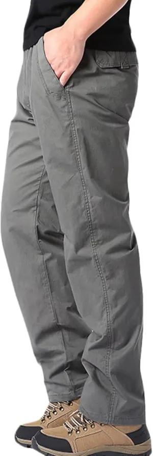 Tactical Trousers Men's Outdoor Hiking Walking Trousers Cargo Pants with Multi Pockets Work Trousers