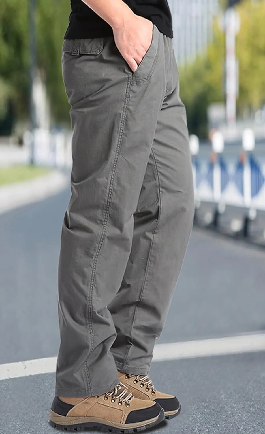 Tactical Trousers Men's Outdoor Hiking Walking Trousers Cargo Pants with Multi Pockets Work Trousers