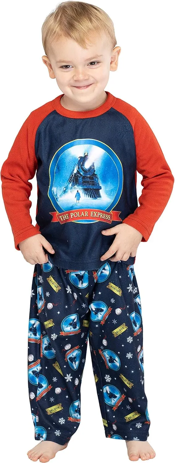 The Polar Express Train Toddler Kids Raglan Pajama Set