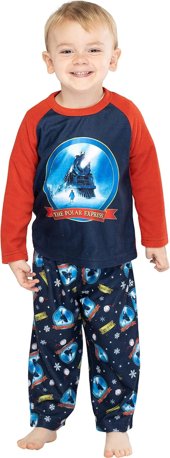 The Polar Express Train Toddler Kids Raglan Pajama Set
