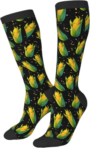 Unisex Novelty Socks for Women Men Teens Soft Knee High Crew Socks Party Daily Wear Dress Sock