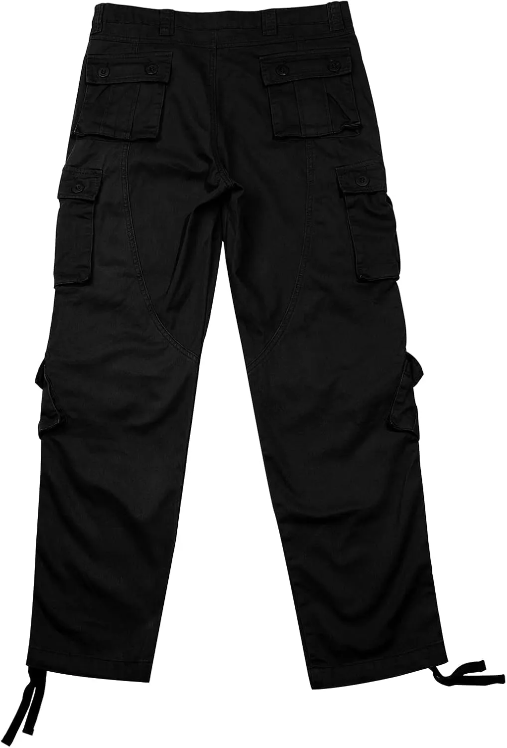 utcoco Mens Loose Multi-Pockets Cotton Twill Cargo Military Pants Outdoor Work Trousers