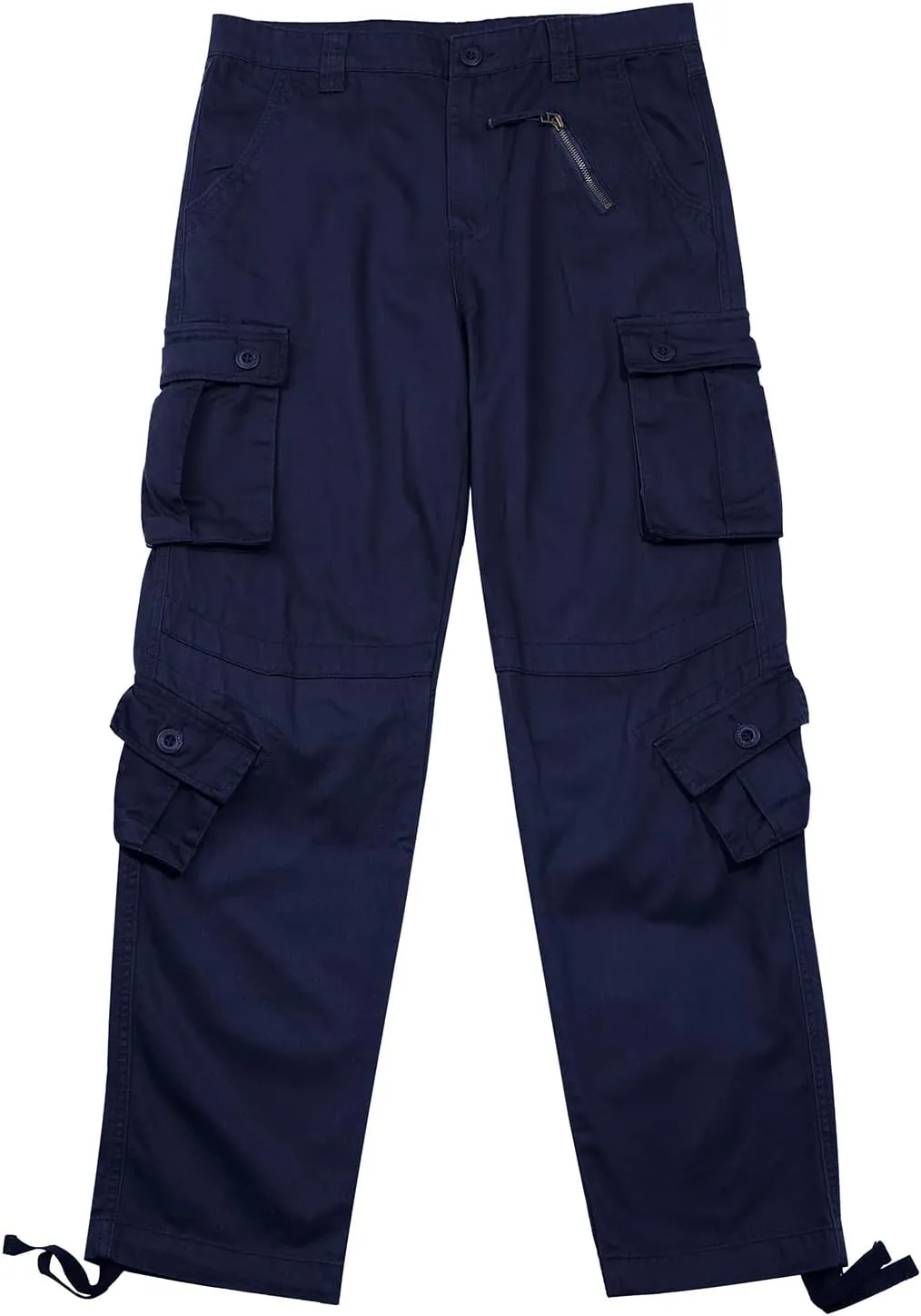 utcoco Mens Loose Multi-Pockets Cotton Twill Cargo Military Pants Outdoor Work Trousers