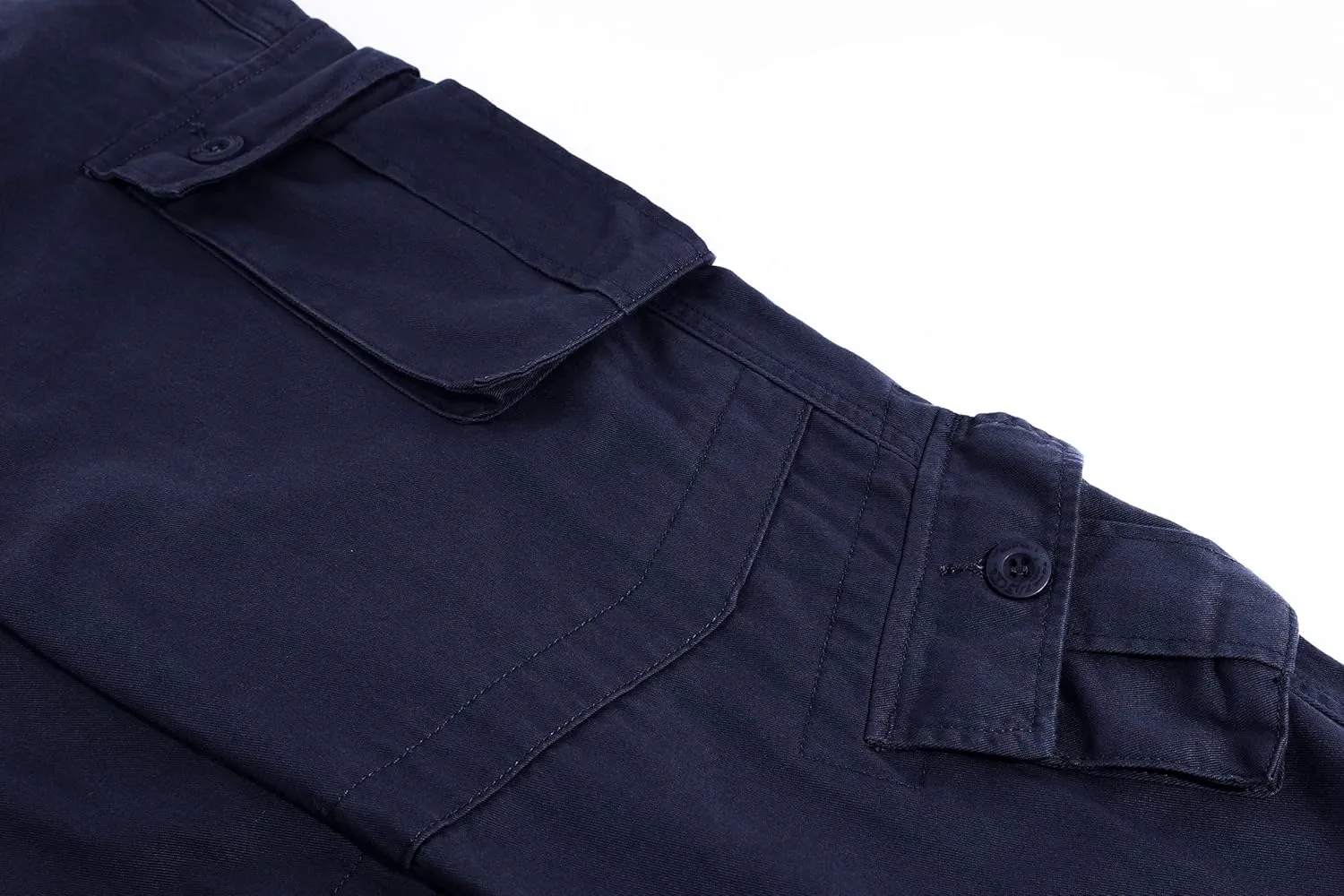 utcoco Mens Loose Multi-Pockets Cotton Twill Cargo Military Pants Outdoor Work Trousers