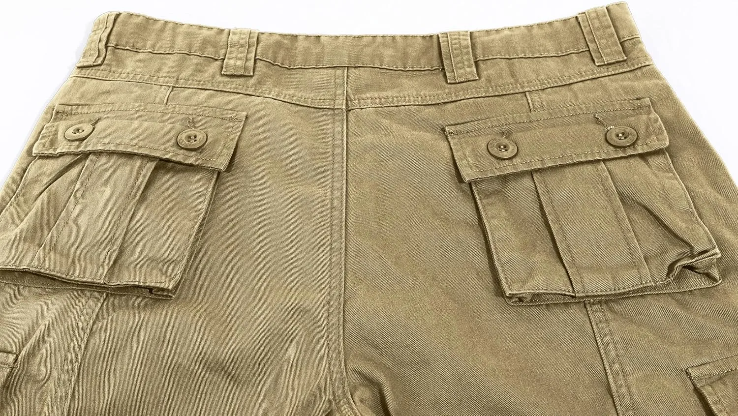 utcoco Mens Loose Multi-Pockets Cotton Twill Cargo Military Pants Outdoor Work Trousers