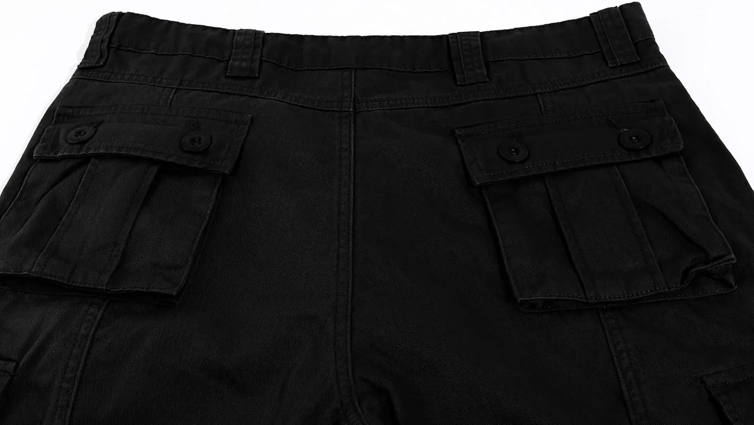 utcoco Mens Loose Multi-Pockets Cotton Twill Cargo Military Pants Outdoor Work Trousers