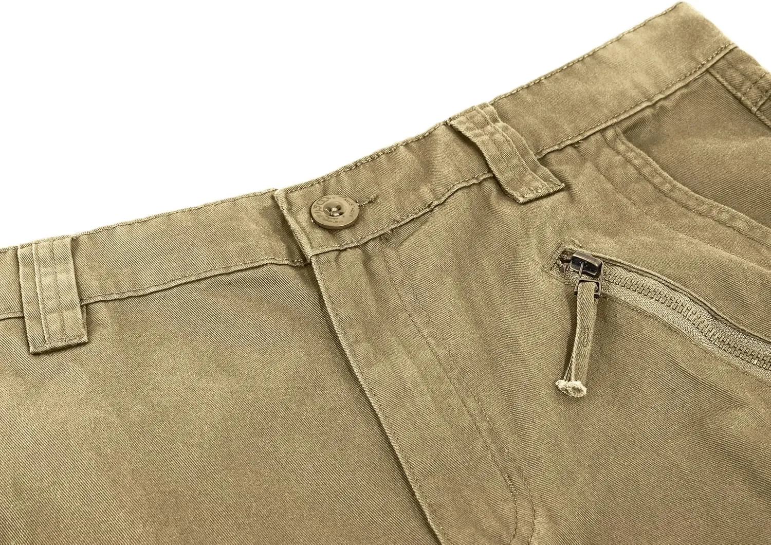 utcoco Mens Loose Multi-Pockets Cotton Twill Cargo Military Pants Outdoor Work Trousers