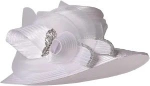 Women Derby Church Dress Fascinator Wide Brim Hats 1920s Vintage Tea Party Wedding Cloche Bowler Hats