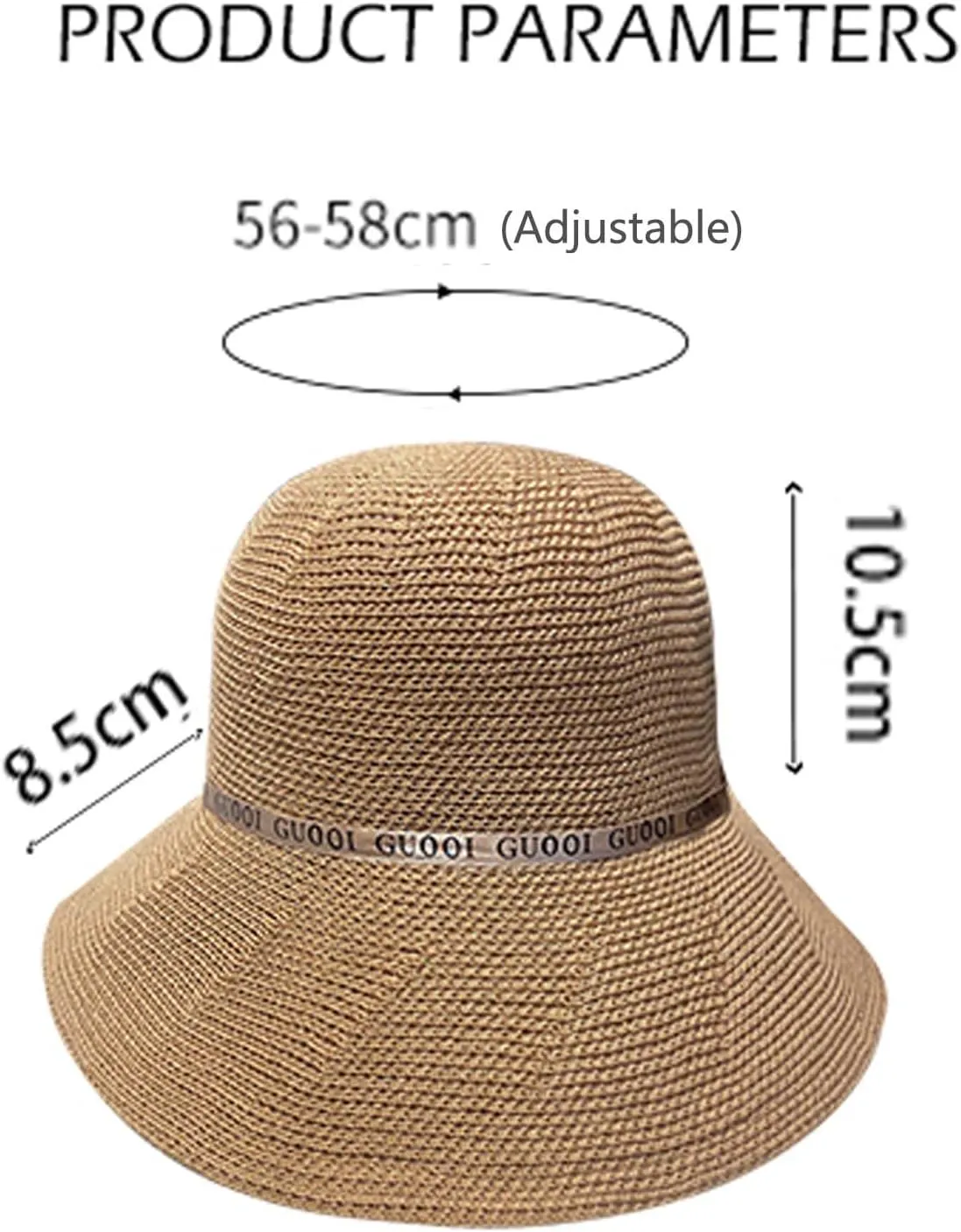 Women Summer Straw Sun Hat with Bow Beach Cap Foldable Visor Floppy Hats Dome Wide Brim Hats (Color : Yellow)