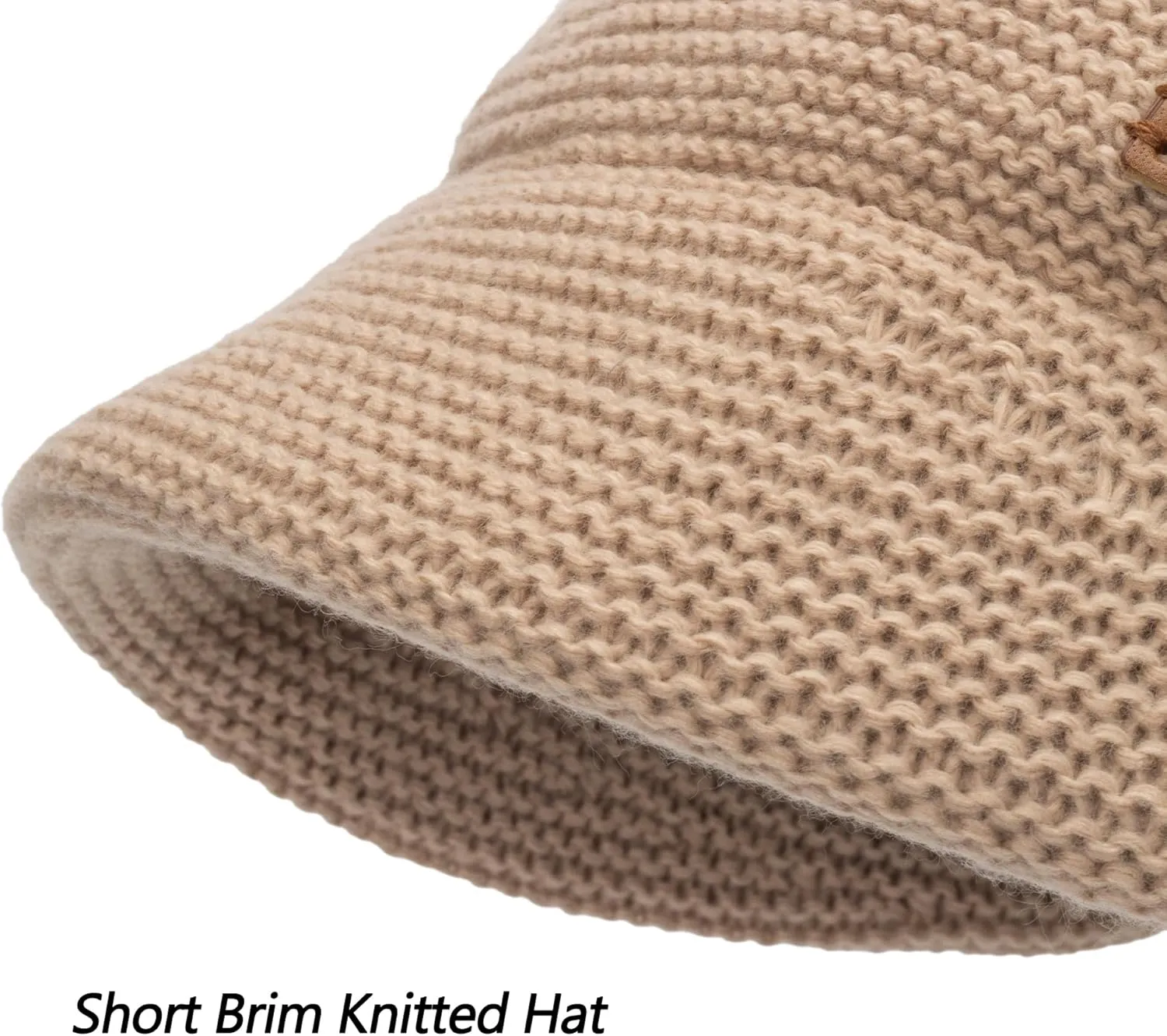 Women Warm Slouchy Knit-Beanie Hat - Visor Knit Beanie Cap Unisex Winter Hat
