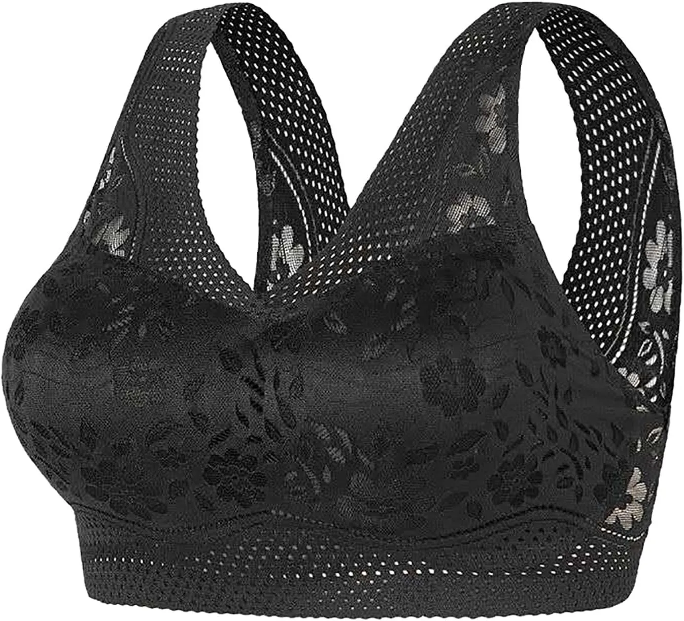 Womens Bras No Underwire Wireless Seamless Bra Push Up Bralette Full Coverage Comfort Raceback Everyday Bra