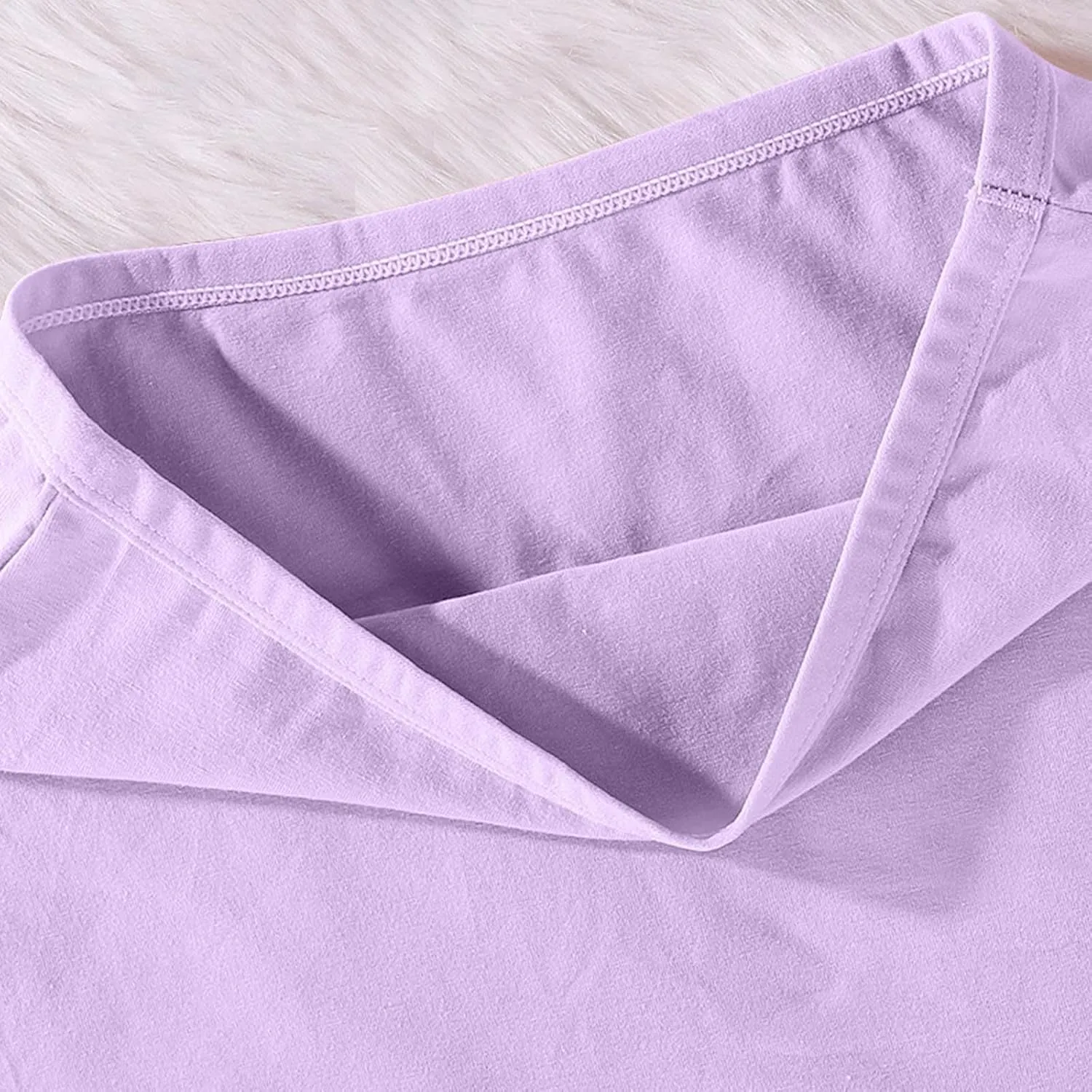 Women's Cotton Boyshort Underwear Casual High Waisted Ladies Soft Full Coverage Panties Stretchy Boxer Briefs