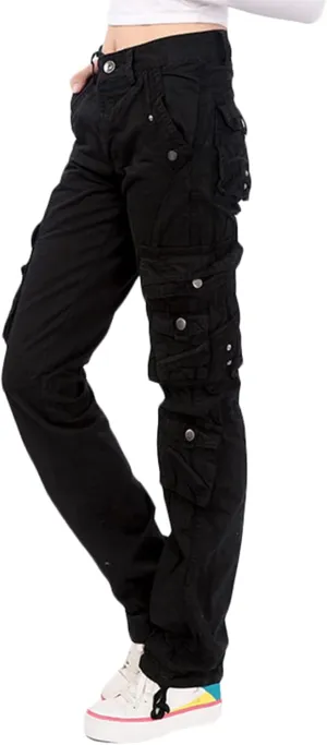 Women's Outdoor Work Trousers Tactical Pants Combat Trousers Cargo Pants with Multi-Pockets