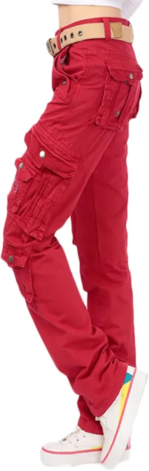 Women's Outdoor Work Trousers Tactical Pants Combat Trousers Cargo Pants with Multi-Pockets