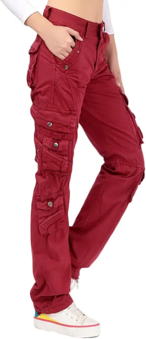 Women's Outdoor Work Trousers Tactical Pants Combat Trousers Cargo Pants with Multi-Pockets