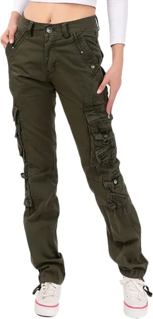 Women's Outdoor Work Trousers Tactical Pants Combat Trousers Cargo Pants with Multi-Pockets