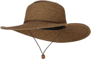 Women's Paper Straw Wide Brim Sun Hat