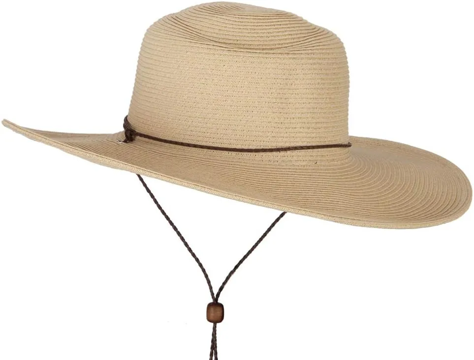 Women's Paper Straw Wide Brim Sun Hat