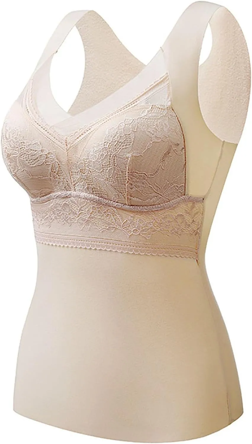 Women's Shapewear Tank Tops Padded Bra Shapewear V-Neck Cami Shaper Tummy Control Shapewear Camisole