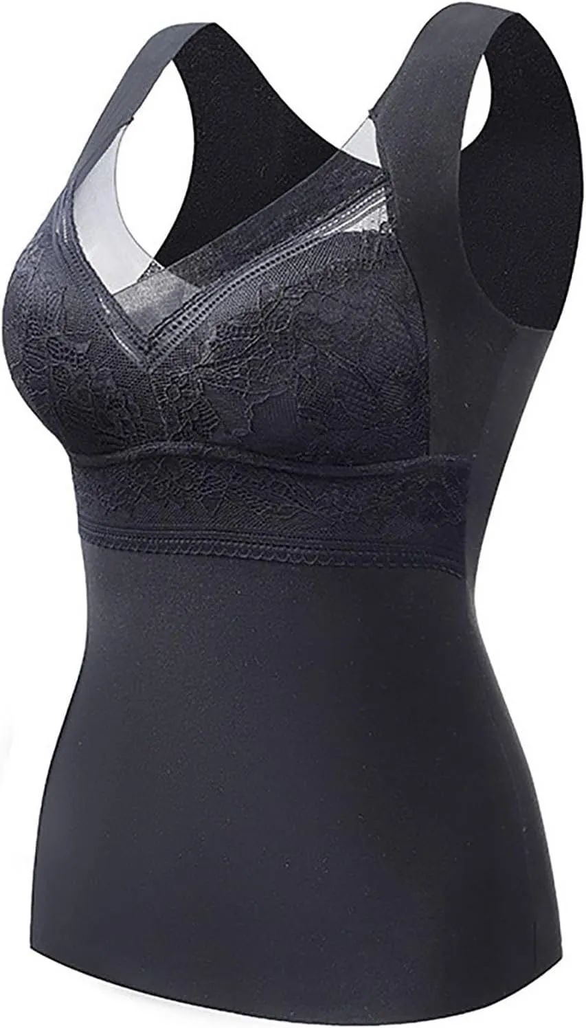 Women's Shapewear Tank Tops Padded Bra Shapewear V-Neck Cami Shaper Tummy Control Shapewear Camisole