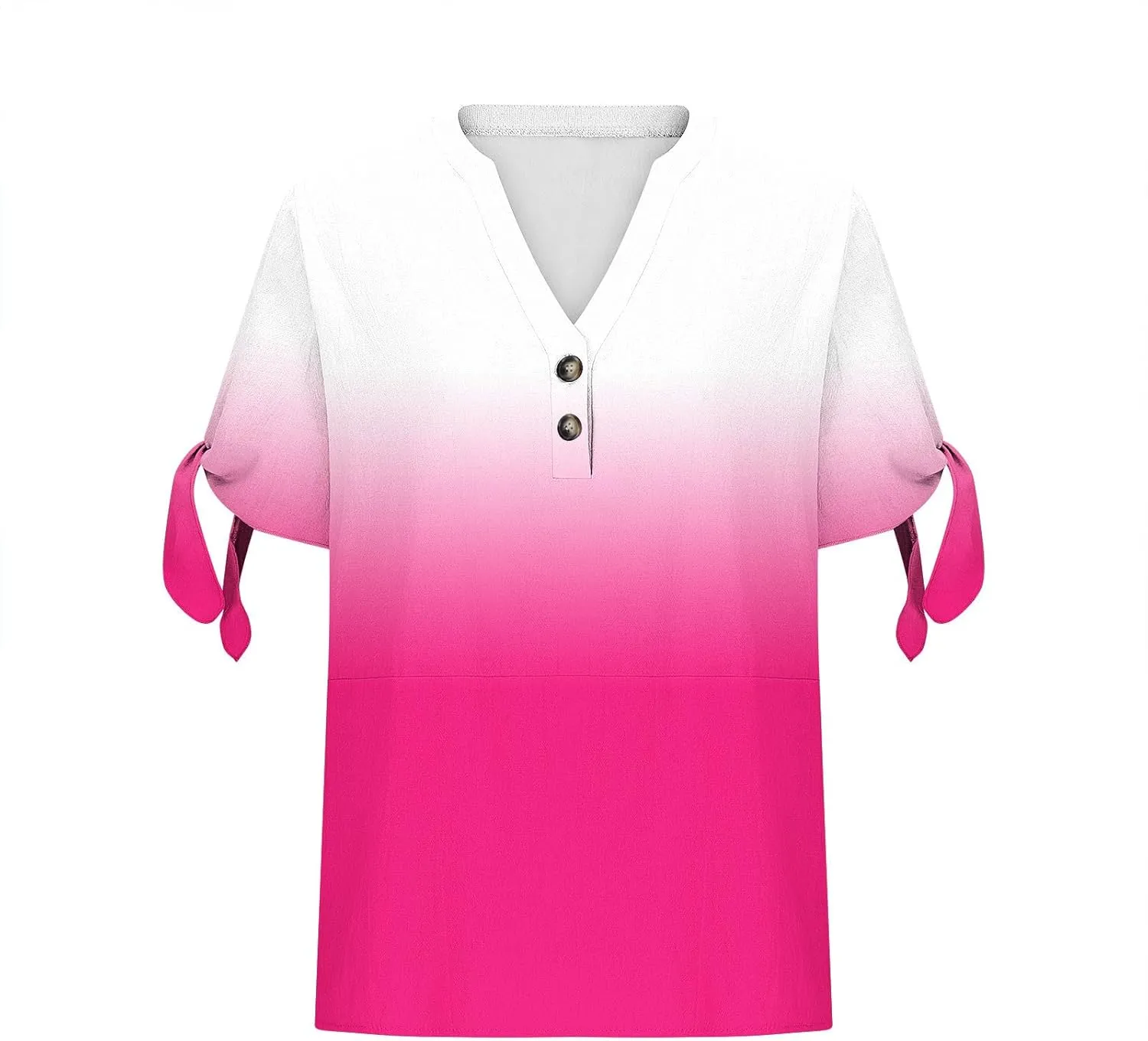 Women's Tie Dye Shirt Fashion Belted Short Sleeve Tops Summer Loose Button Blouses Beach Vacation Clothes 2025