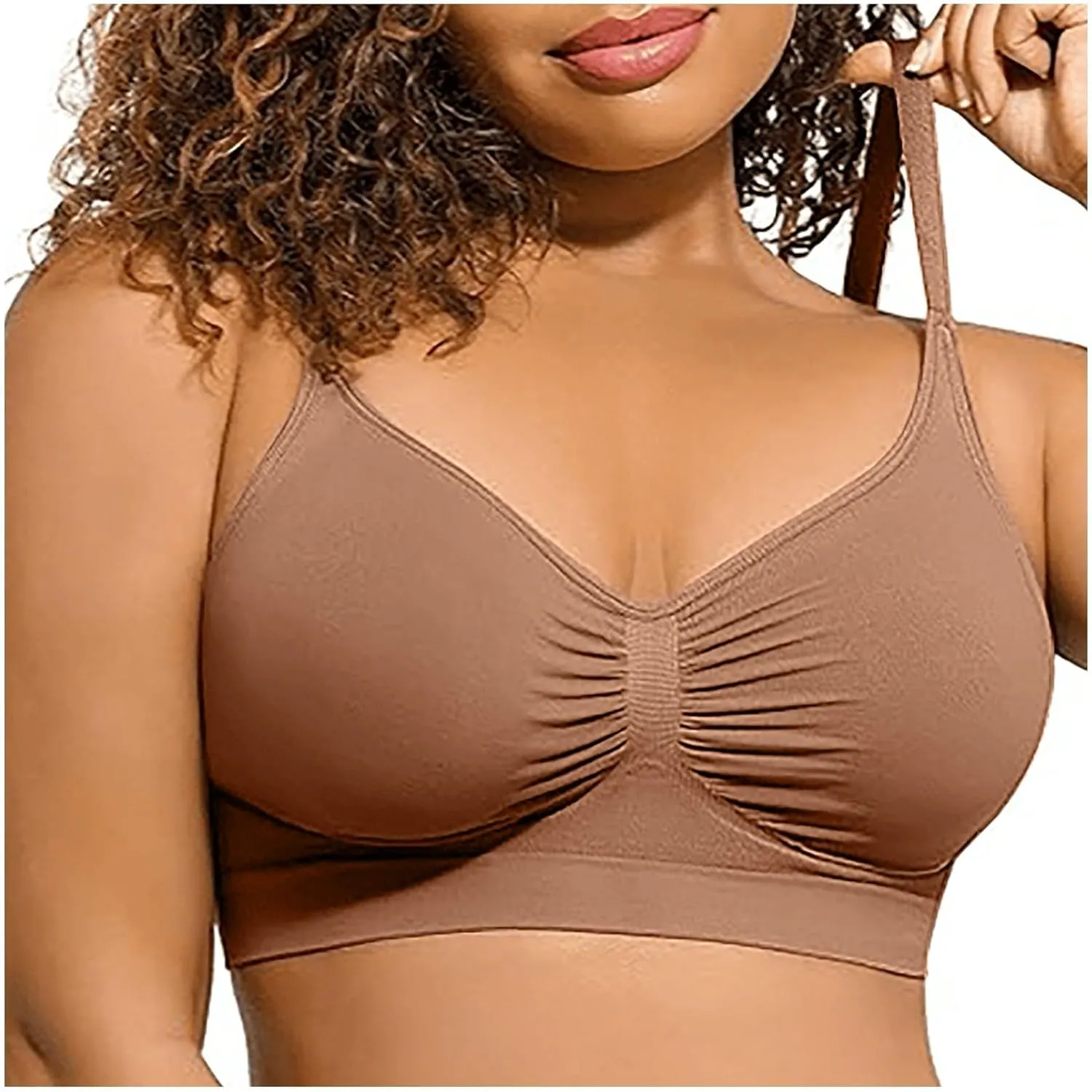 Womens Wireless Bras Stretch Comfort Bralettes No Underwire Sports Bras High Support Large Brust Everyday Bras