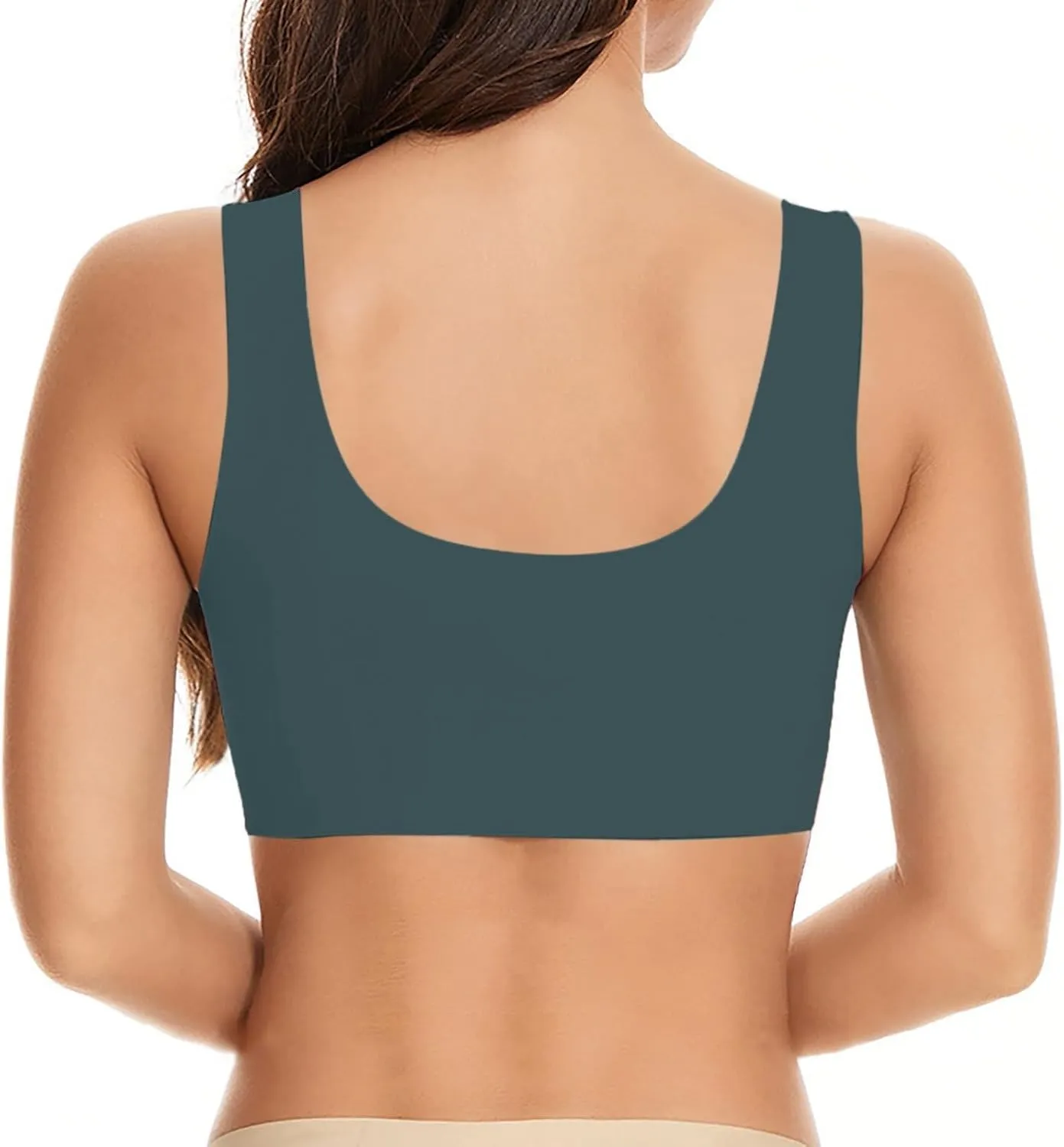 Womens Wireless Bras V Mesh Comfortable Bralette Supportive Tshirt Bra No Underwire Seamless Push Up Everyday Bras