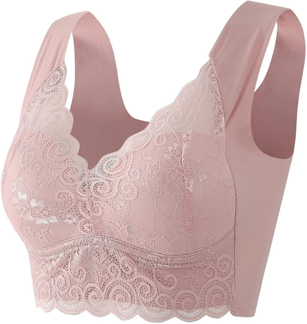 Women's Wireless Full-Coverage Bra Everyday Comfort Padded Gym T-Shirt Bras Bralettes
