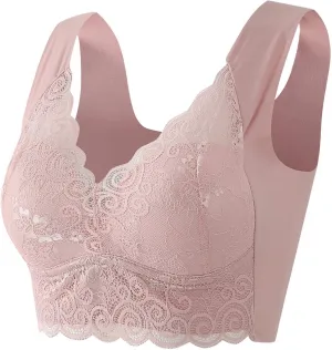 Women's Wireless Full-Coverage Bra Everyday Comfort Padded Gym T-Shirt Bras Bralettes