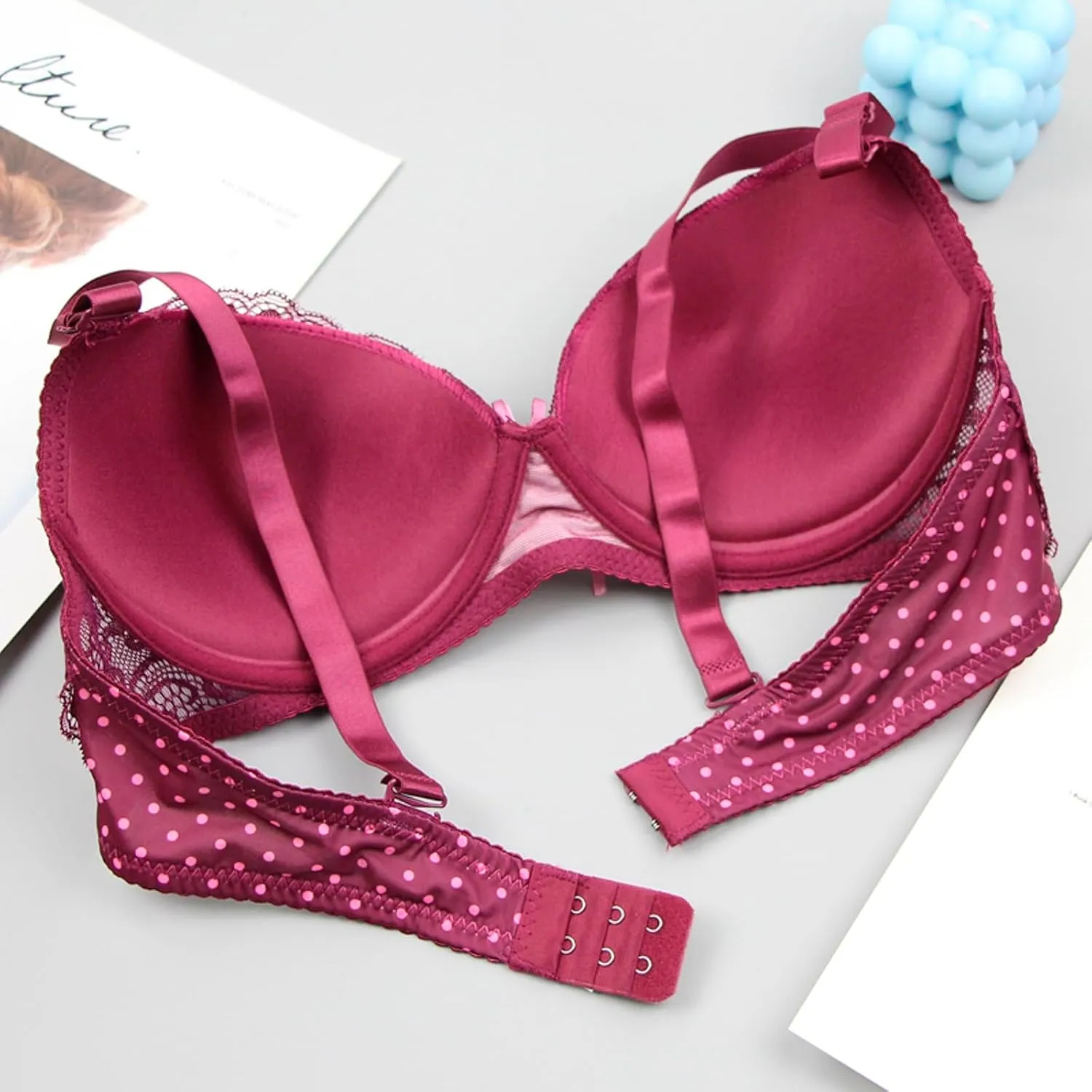 Women's Wireless Full Coverage Bra Everyday Comfort Padded Yoga Workout Fitness T-Shirt Bras Bralette