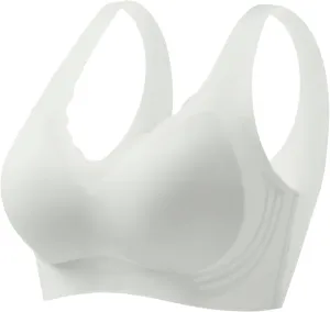 Womens Wireless Push Up Bra Comfort Seamless Super Gather Bra Advocatey Lifting Bras Anti Sagging Breasts for Older Women