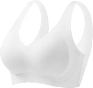Womens Wireless Push Up Bra Comfort Seamless Super Gather Bra Advocatey Lifting Bras Anti Sagging Breasts for Older Women