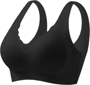 Womens Wireless Push Up Bra Comfort Seamless Super Gather Bra Advocatey Lifting Bras Anti Sagging Breasts for Older Women