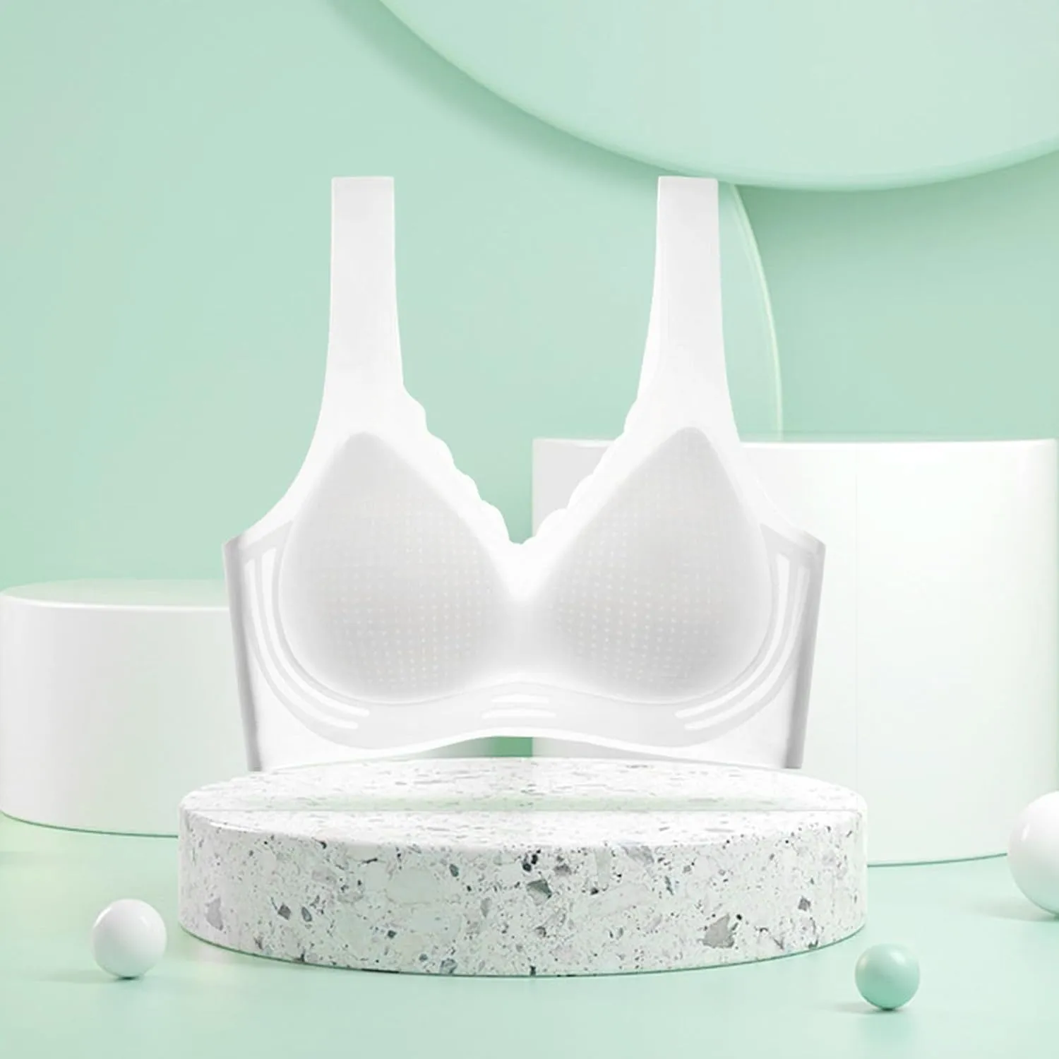 Womens Wireless Push Up Bra Comfort Seamless Super Gather Bra Advocatey Lifting Bras Anti Sagging Breasts for Older Women