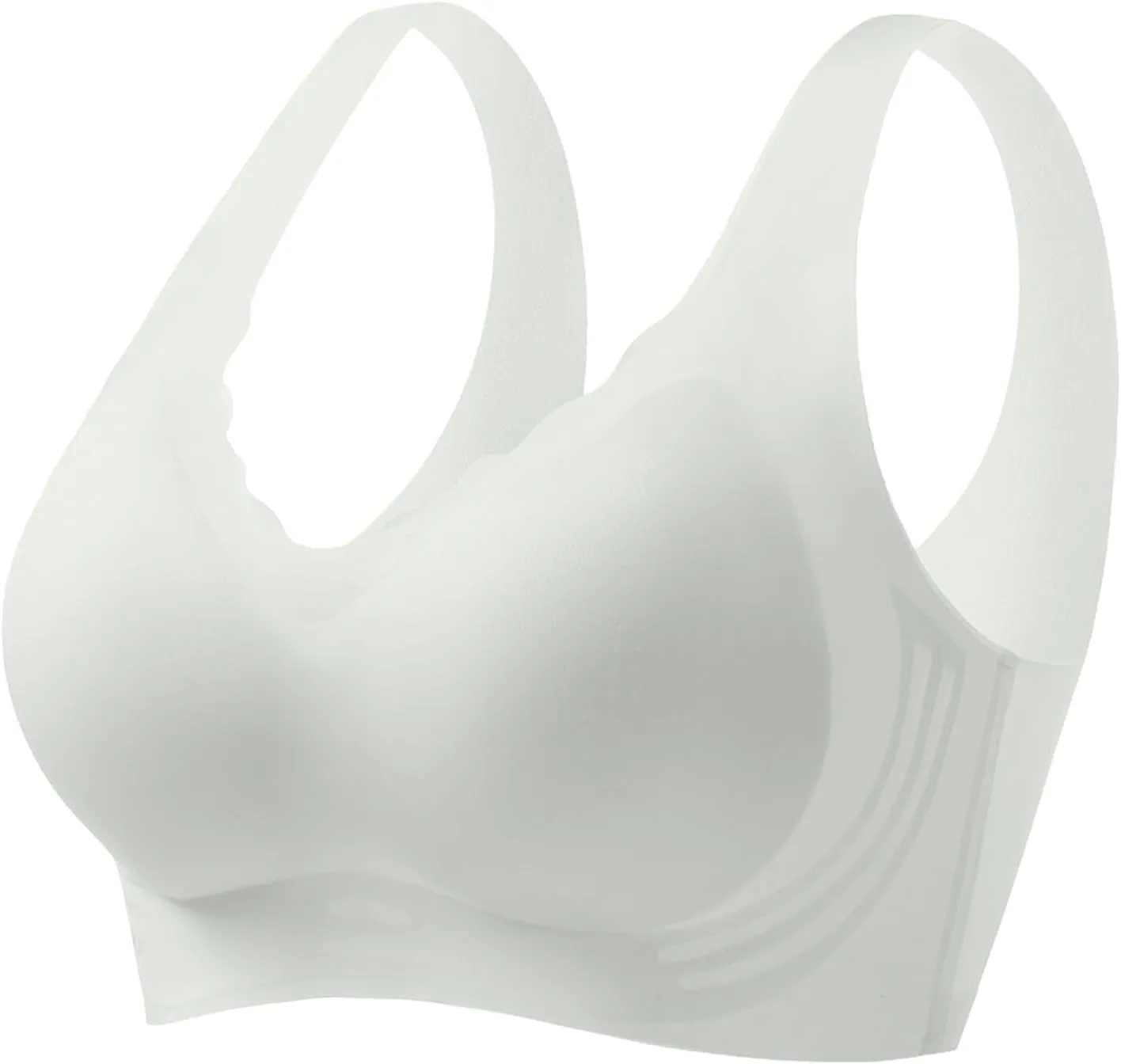 Womens Wireless Push Up Bra Comfort Seamless Super Gather Bra Advocatey Lifting Bras Anti Sagging Breasts for Older Women