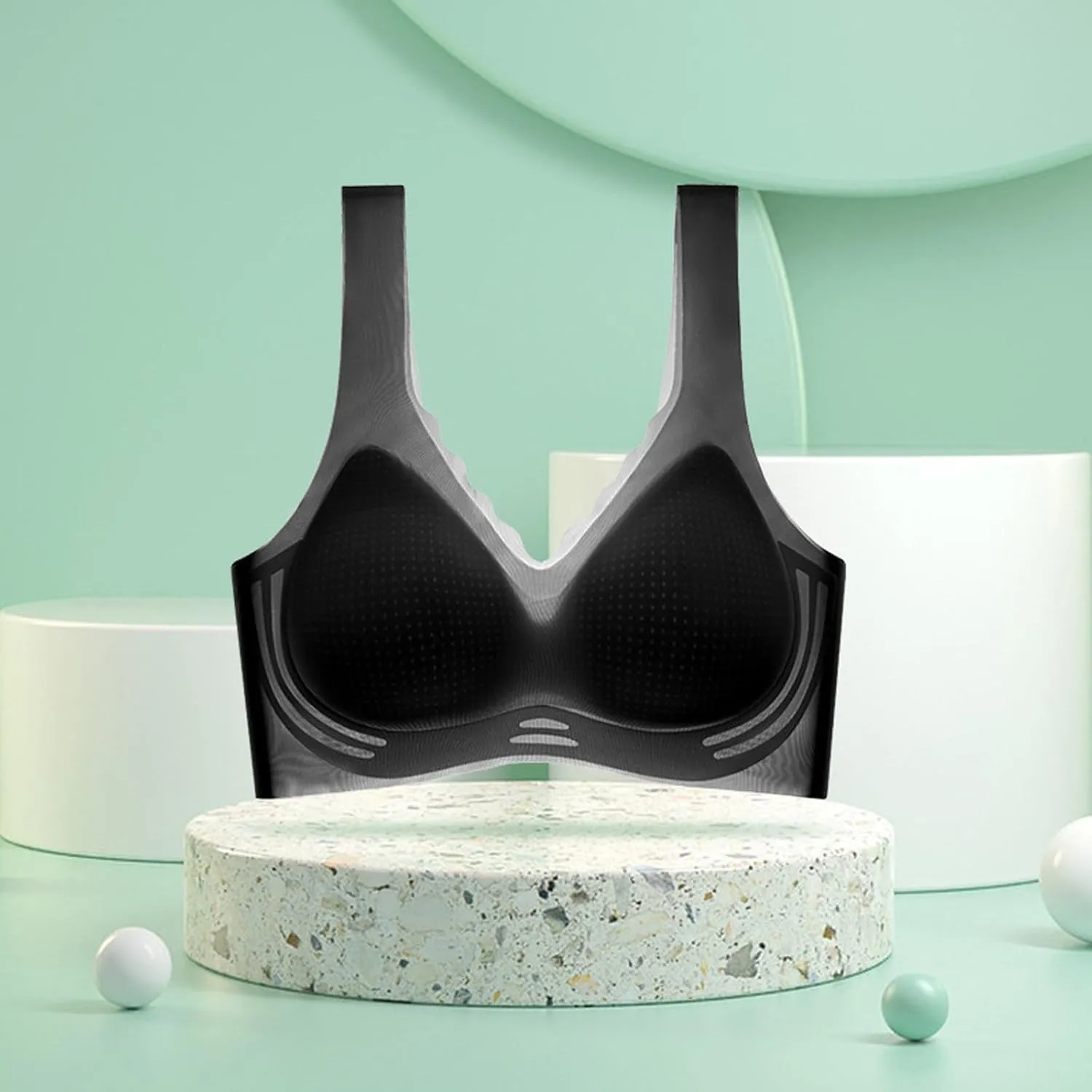 Womens Wireless Push Up Bra Comfort Seamless Super Gather Bra Advocatey Lifting Bras Anti Sagging Breasts for Older Women