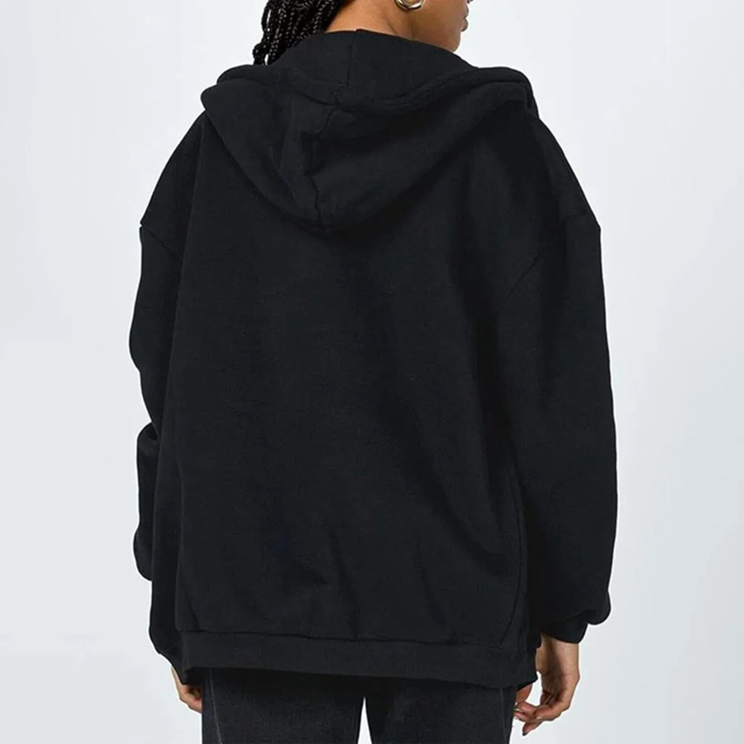 Womens Zip Up Hoodies Long Sleeve Sweatshirts Cute Fall Outfits Oversized Sweaters Casual Fashion Fleece Jackets