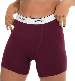 Woxer Womens Baller 5" High Waisted Boy Shorts Underwear - Boxers, Briefs