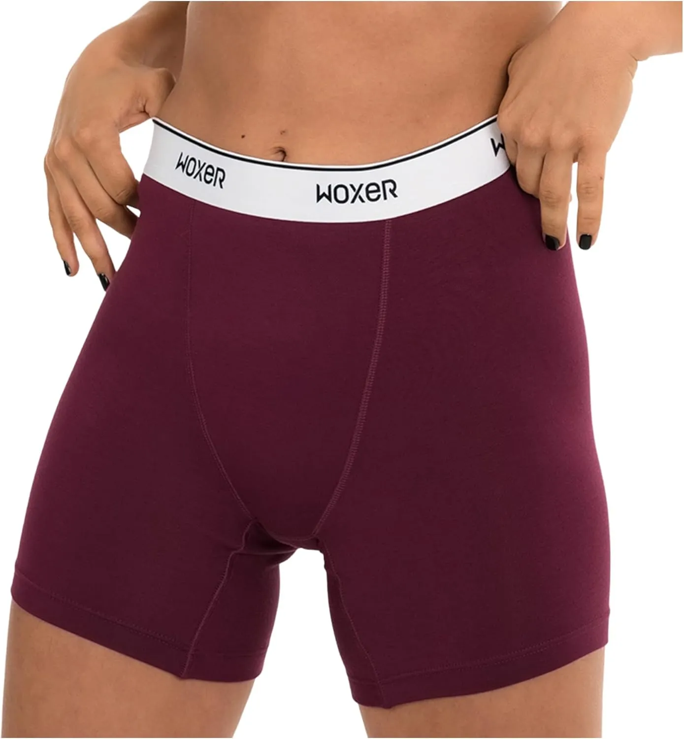 Woxer Womens Baller 5" High Waisted Boy Shorts Underwear - Boxers, Briefs