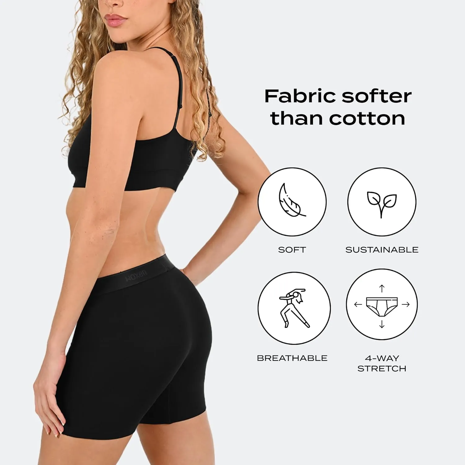 Woxer Womens Boxers - Baller 5" Boy Shorts Underwear for Women - Boxers for Women