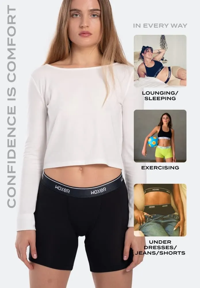 Woxer Womens Boxers - Baller 5" Boy Shorts Underwear for Women - Boxers for Women