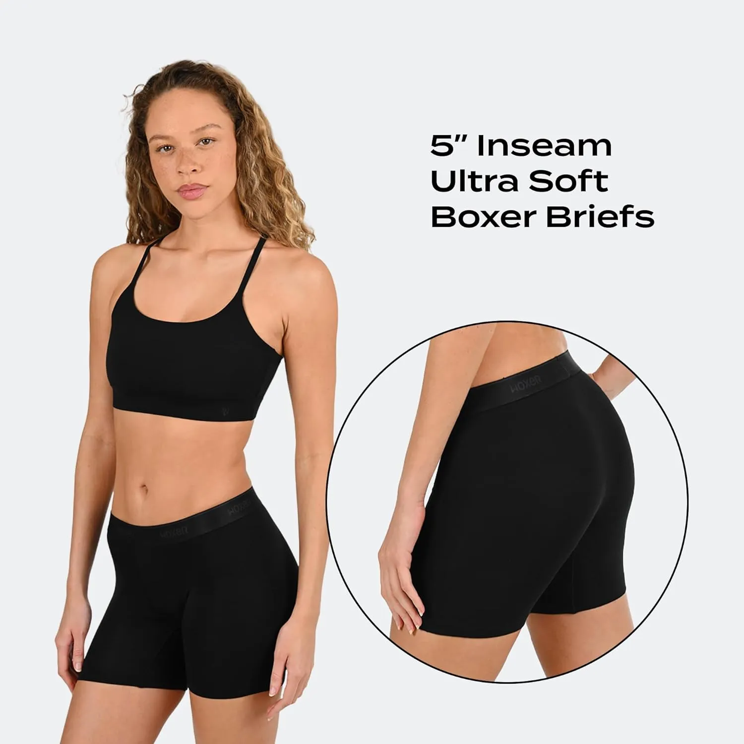 Woxer Womens Boxers - Baller 5" Boy Shorts Underwear for Women - Boxers for Women