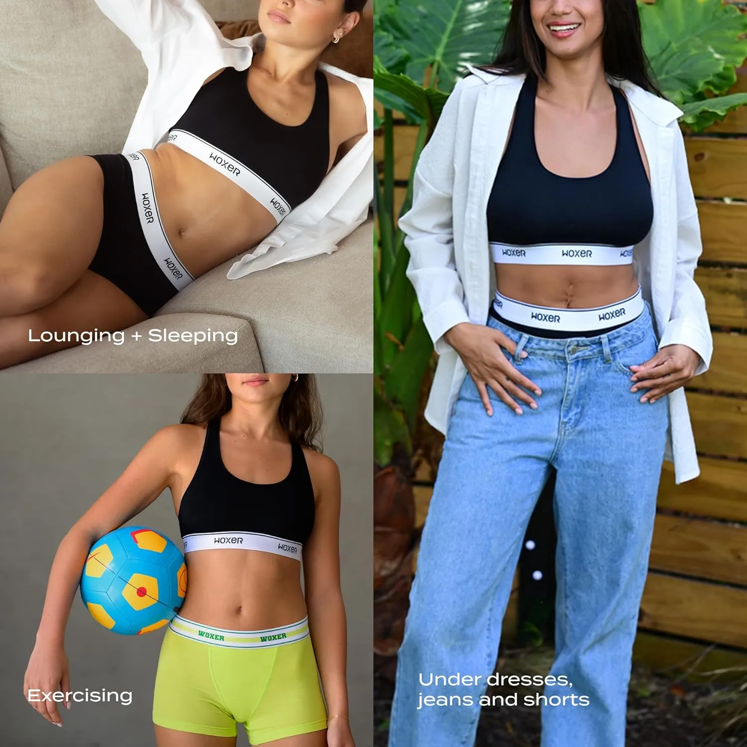 Woxer Womens Boxers - Baller 5" Boy Shorts Underwear for Women - Boxers for Women