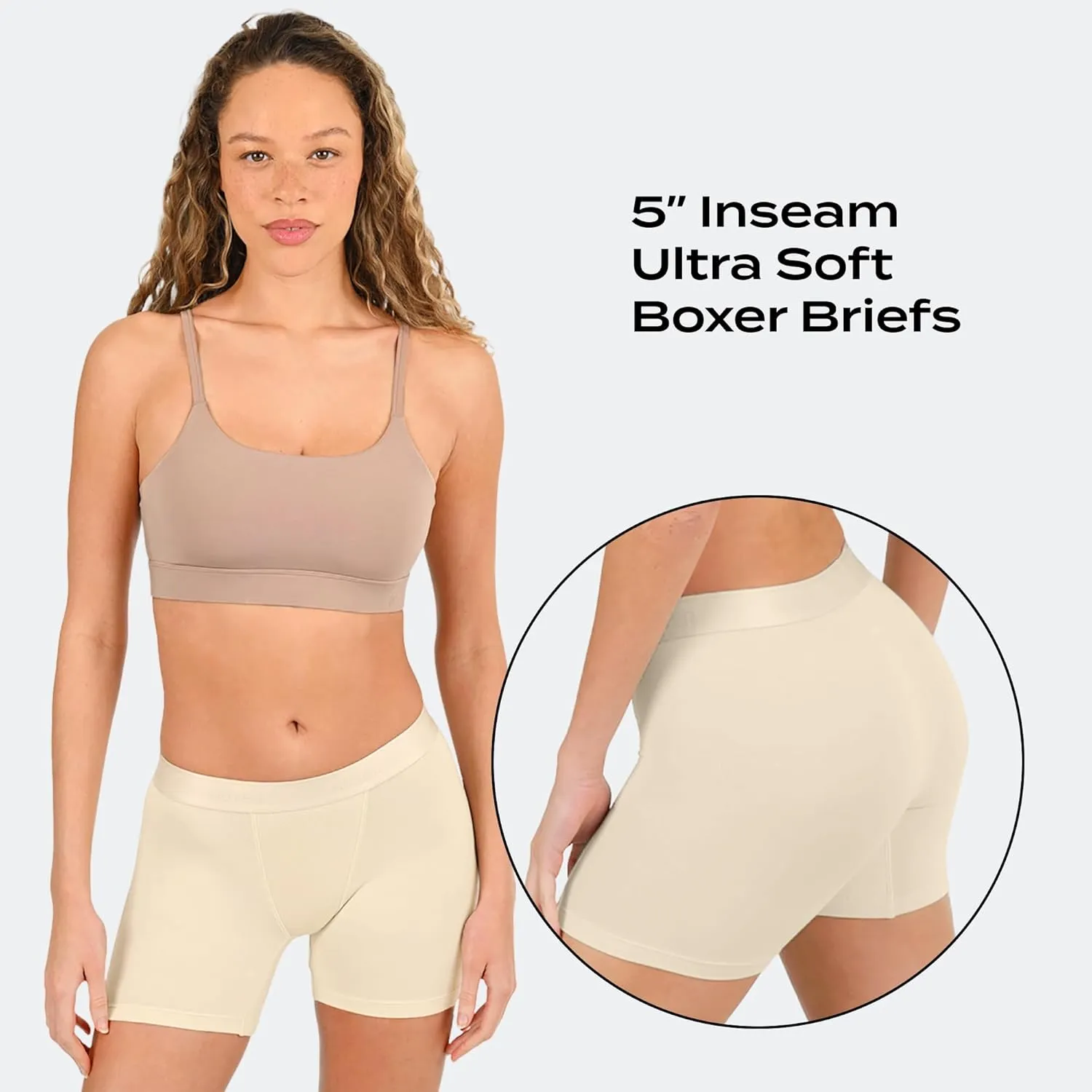 Woxer Womens Boxers - Baller 5" Boy Shorts Underwear for Women - Boxers for Women